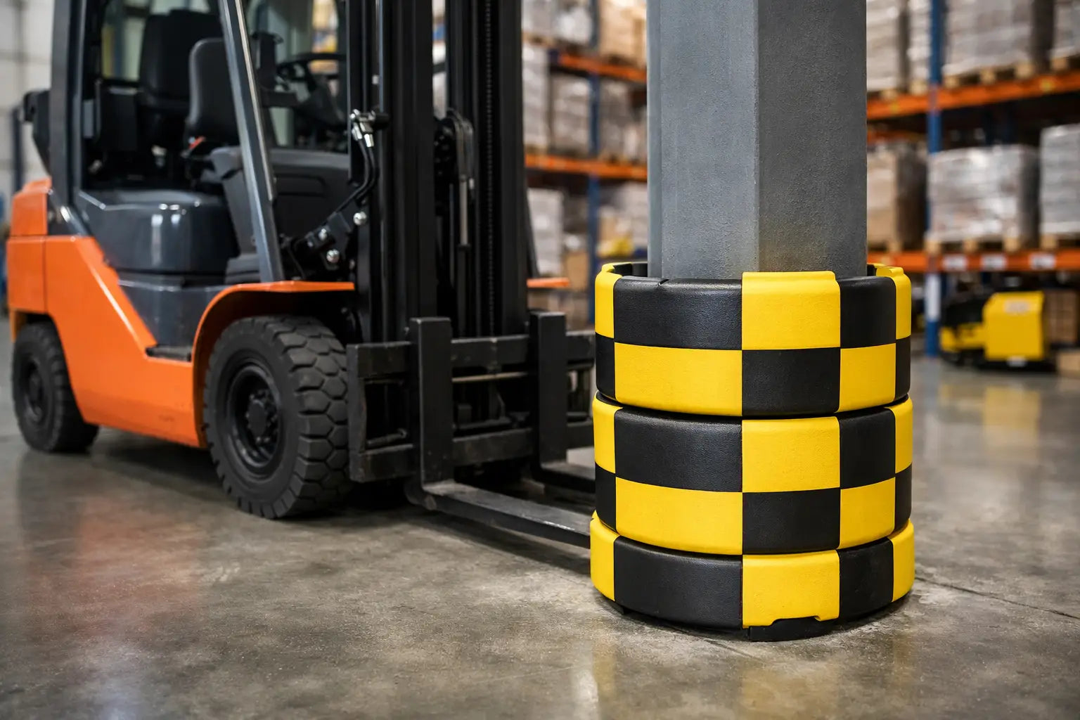 How to Prevent Forklift Column Damage in Warehouses