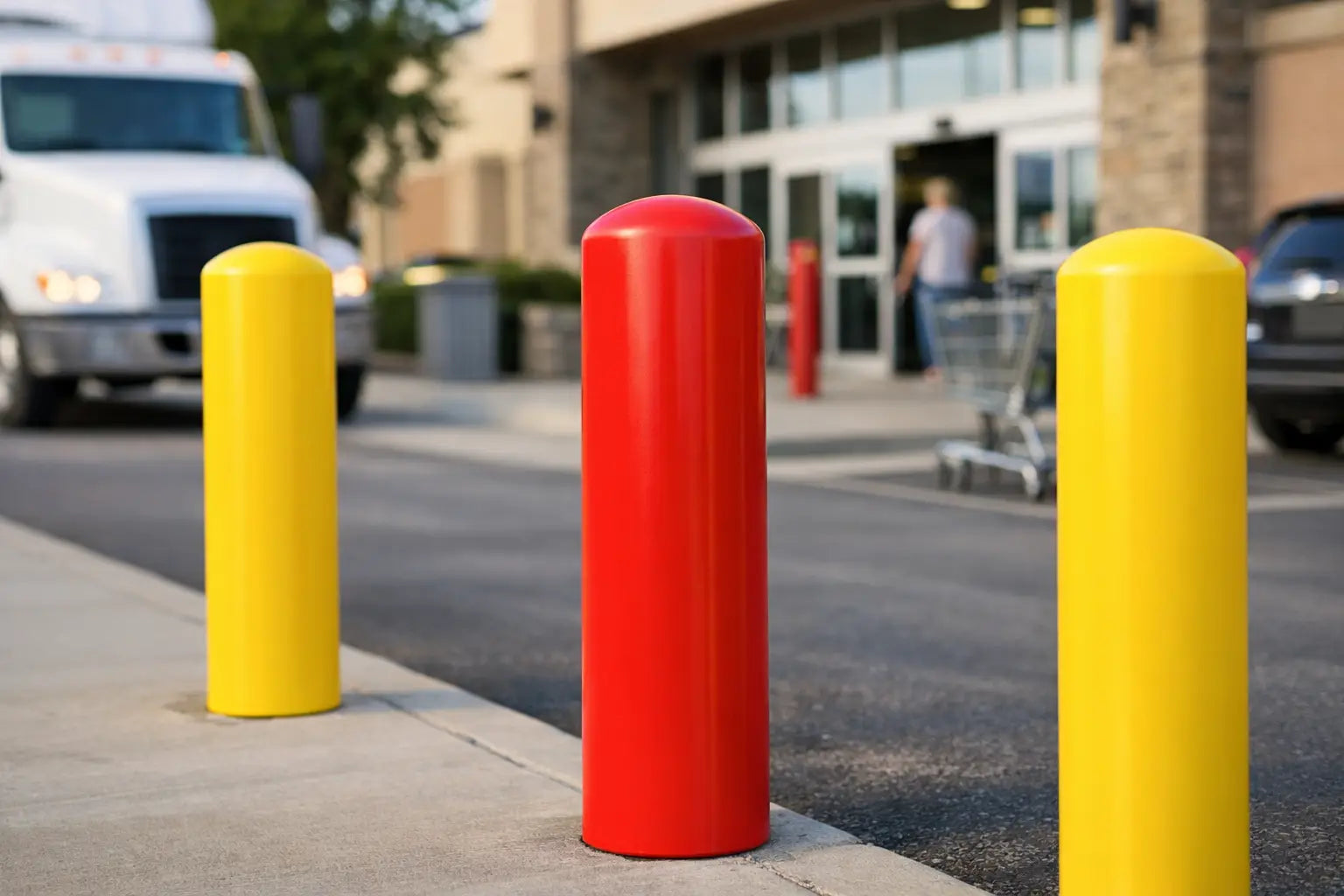 HDPE Bollard Covers for High-Traffic Sites