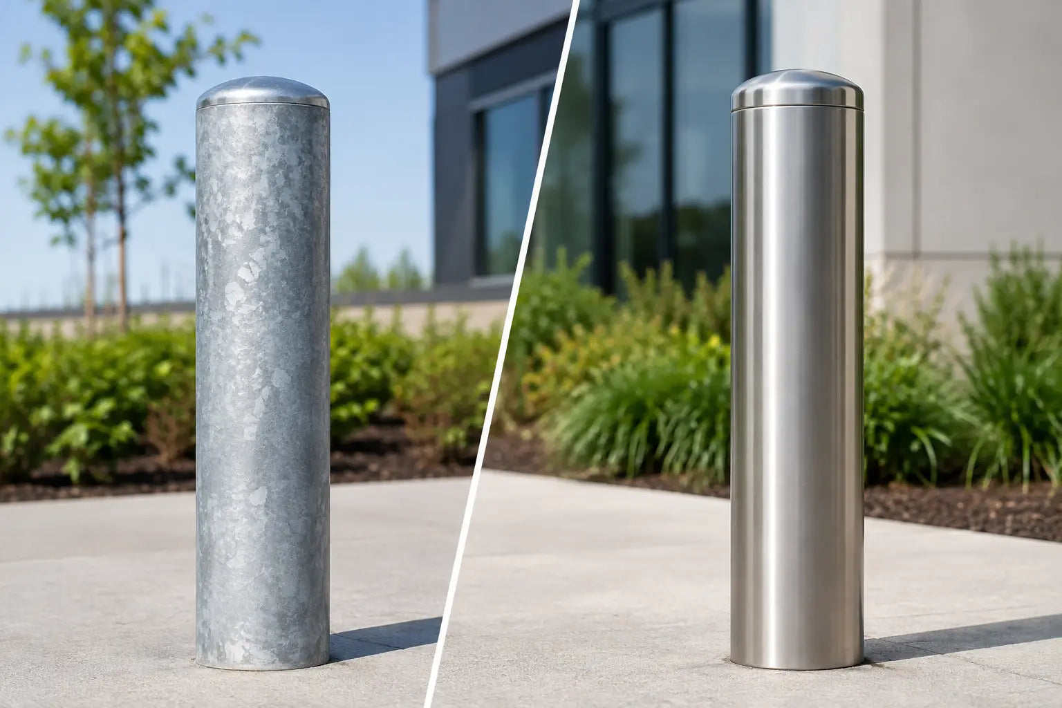 Galvanized vs Stainless Bollards: Which Lasts?