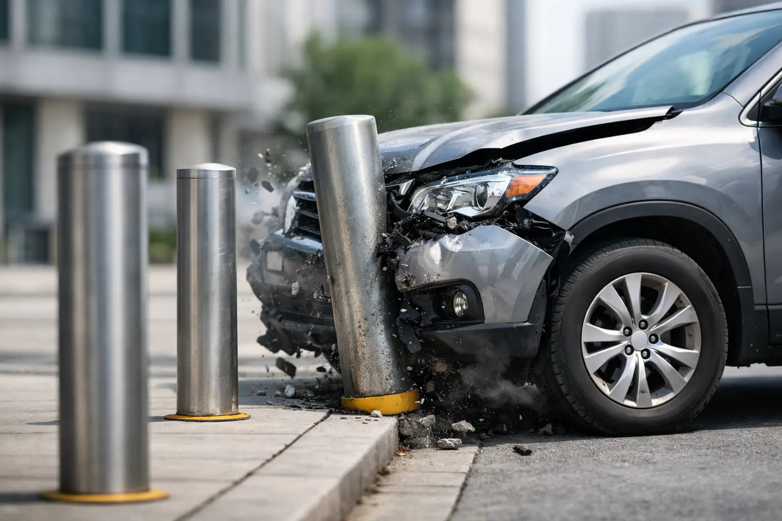 Can Steel Posts Stop Vehicles? What Matters