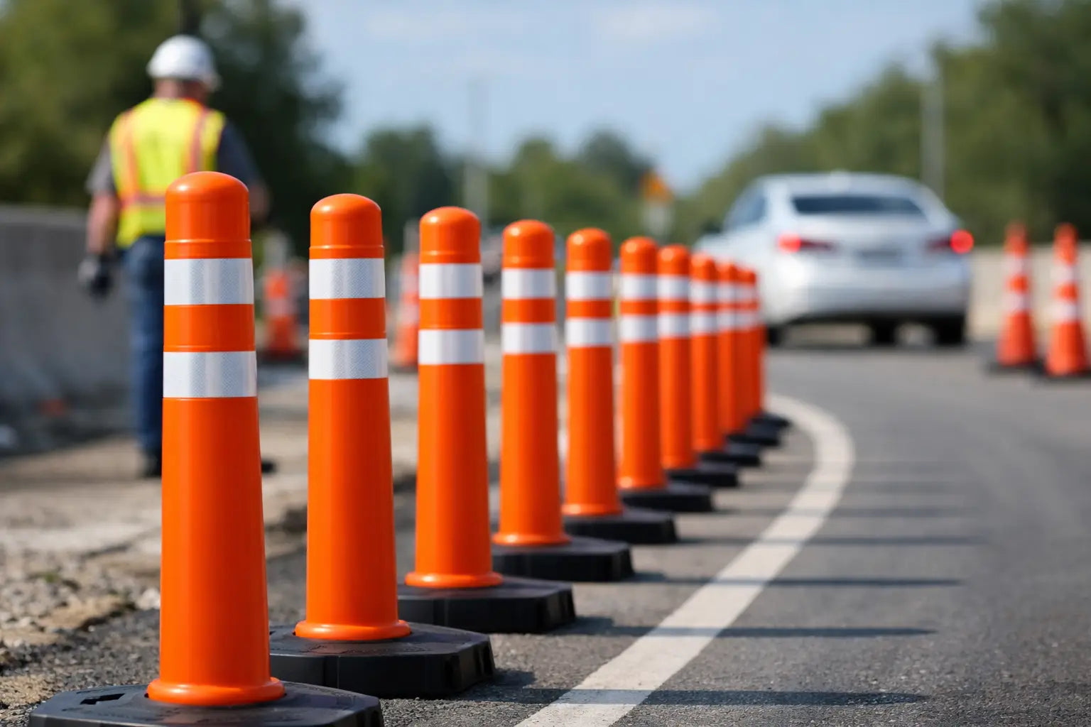 Traffic Delineator Posts for Safer Sites
