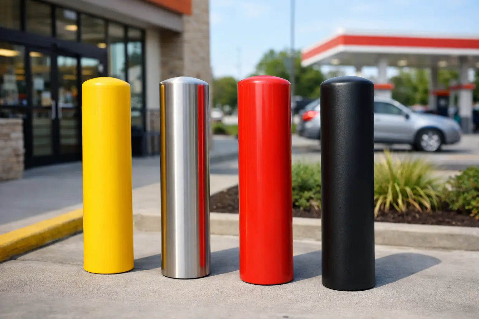 Bollard Covers Collection for Busy Sites