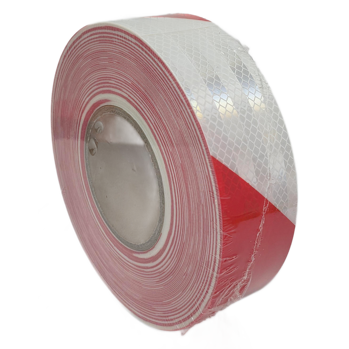 4" Rouleau de ruban de sécurité réfléchissant de 50 m – Ruban adhésif industriel haute visibilité