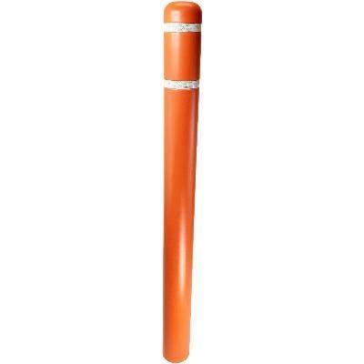 Orange Bollard Cover 7 x 72 - Bollard Canada