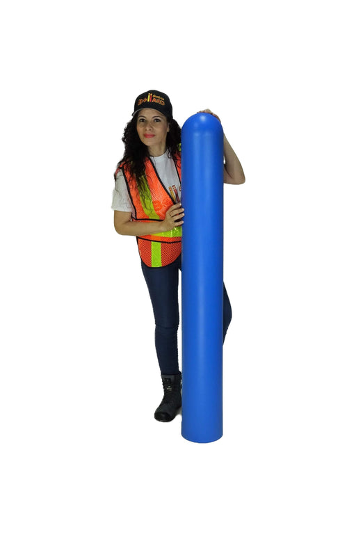  Bollard Cover Dome Head Bleu 7 x 60 - Bollard Canada 