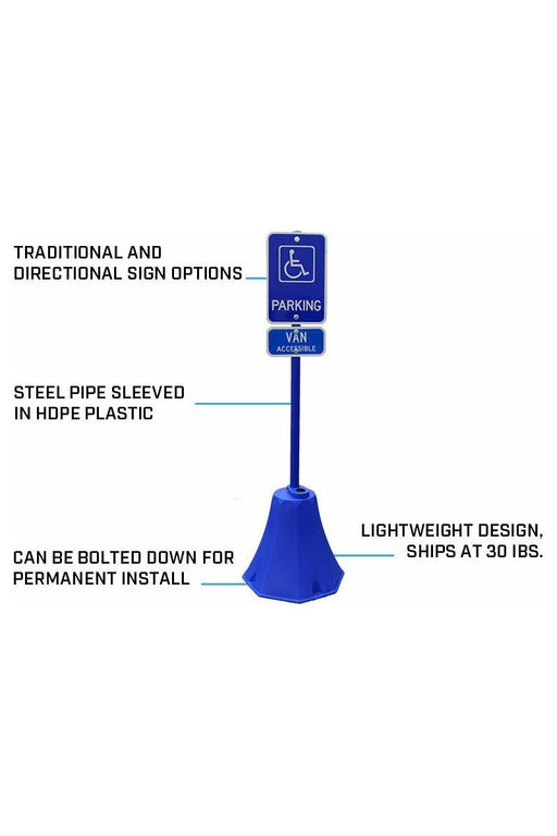 Octagon Sign Base- Bollard Canada