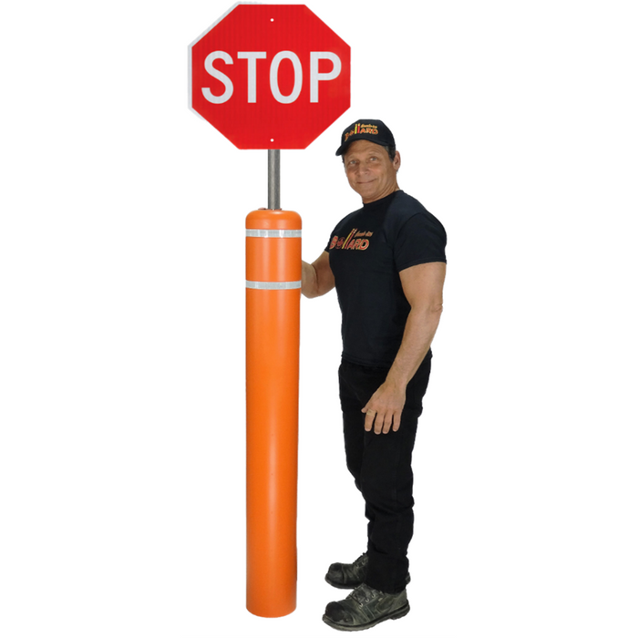 Bollard Cover orange sign