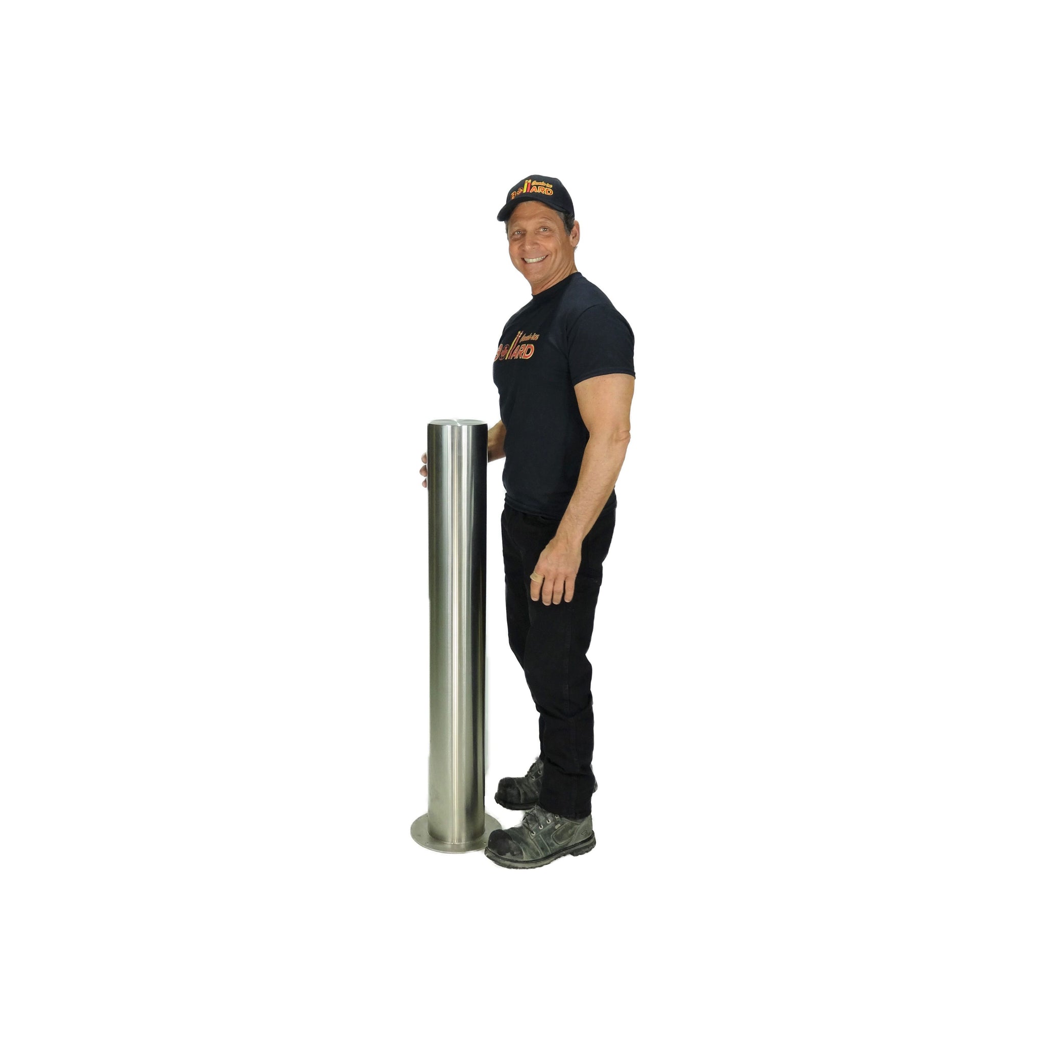 Mobilier urbain <tc>Bollard</tc> Bold Down en acier inoxydable 6''