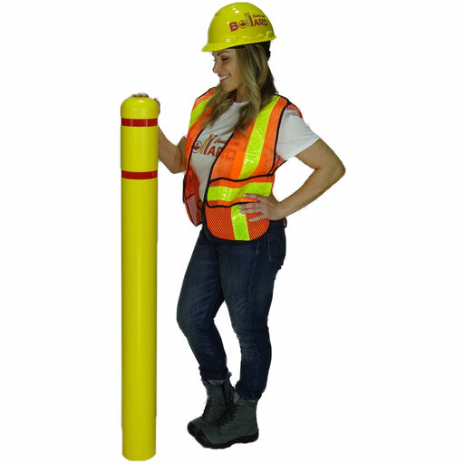 Bollard Cover 4.5 x 52 - Yellow - Bollard Canada Bollard Sleeve